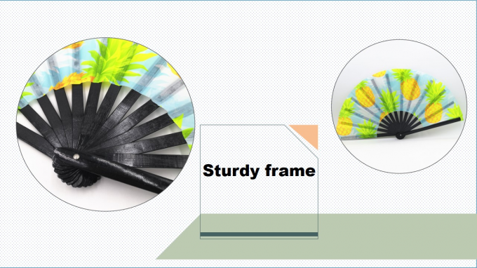 13 인치 사용자 지정 로고 클랙 접는 손 팬 큰 접는 대나무 손 팬 빈 클랙 서블리메이션 팬 결혼식 및 댄스 5