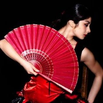 13 인치 사용자 지정 로고 클랙 접는 손 팬 큰 접는 대나무 손 팬 빈 클랙 서블리메이션 팬 결혼식 및 댄스 14