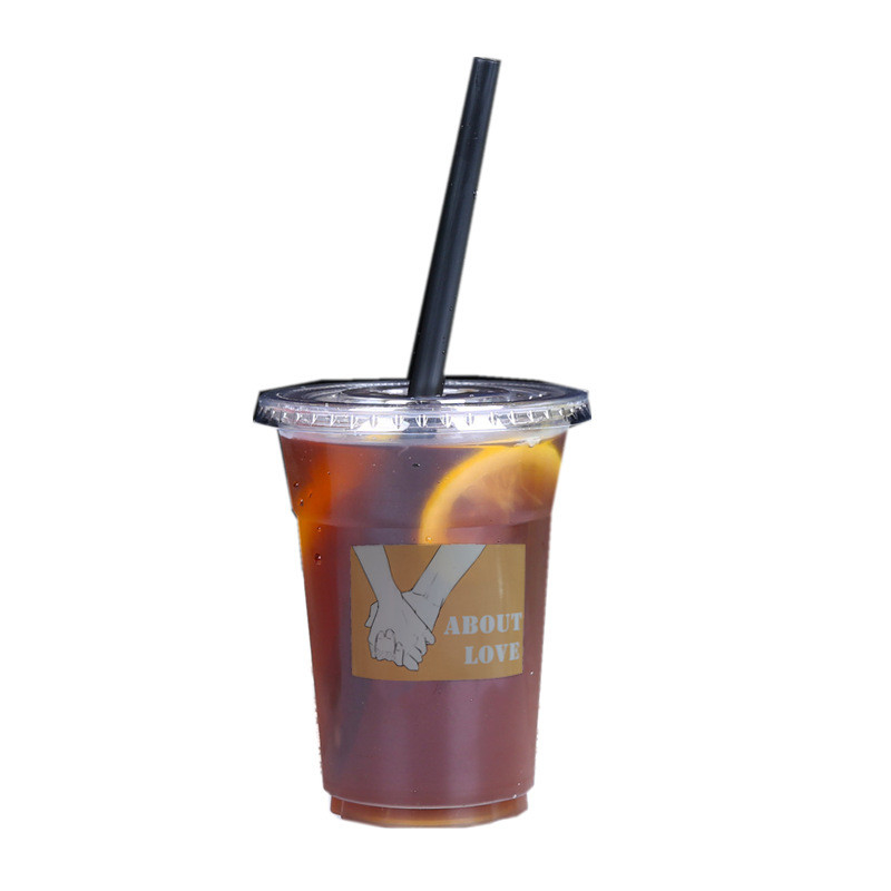 Wholesale 95mm Clear Plastic Cups PET Cold Drinking Cups for Ice Coffee Juice Boba Milk Tea Bubble Cup Beer
