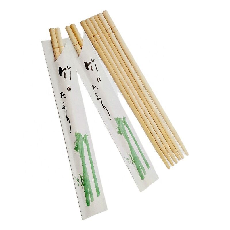 Disposable Bamboo Chopsticks with Customized Printing Eco-Friendly 20cm Length for Sushi and Restaurants
