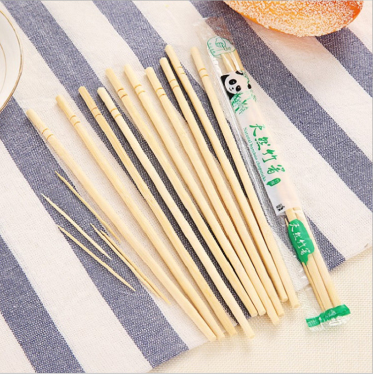 Custom Eco Friendly Takeaway Round Bamboo Chopsticks